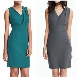 Banana Republic gray shift cocktail dress